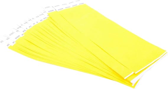 Baumgartens 85070 Security Wrist Band Tear-Resistant 10-Inch x3/4-Inch 100/PK YW