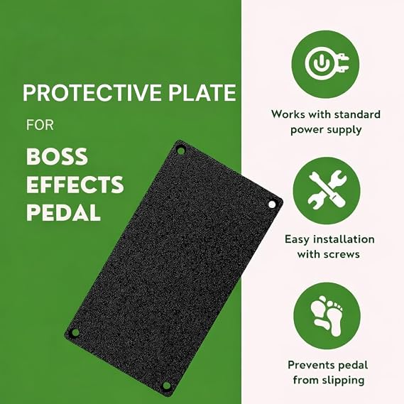 Bottom Plate for Boss Compact Guitar Effects Pedals (3 Pack) | Protective Replacement Base Cover | Secure Pedalboard Mounting