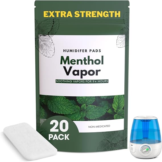 Berkland Extra Strength Menthol Vapor Pads, 20-Pack for Humidifiers