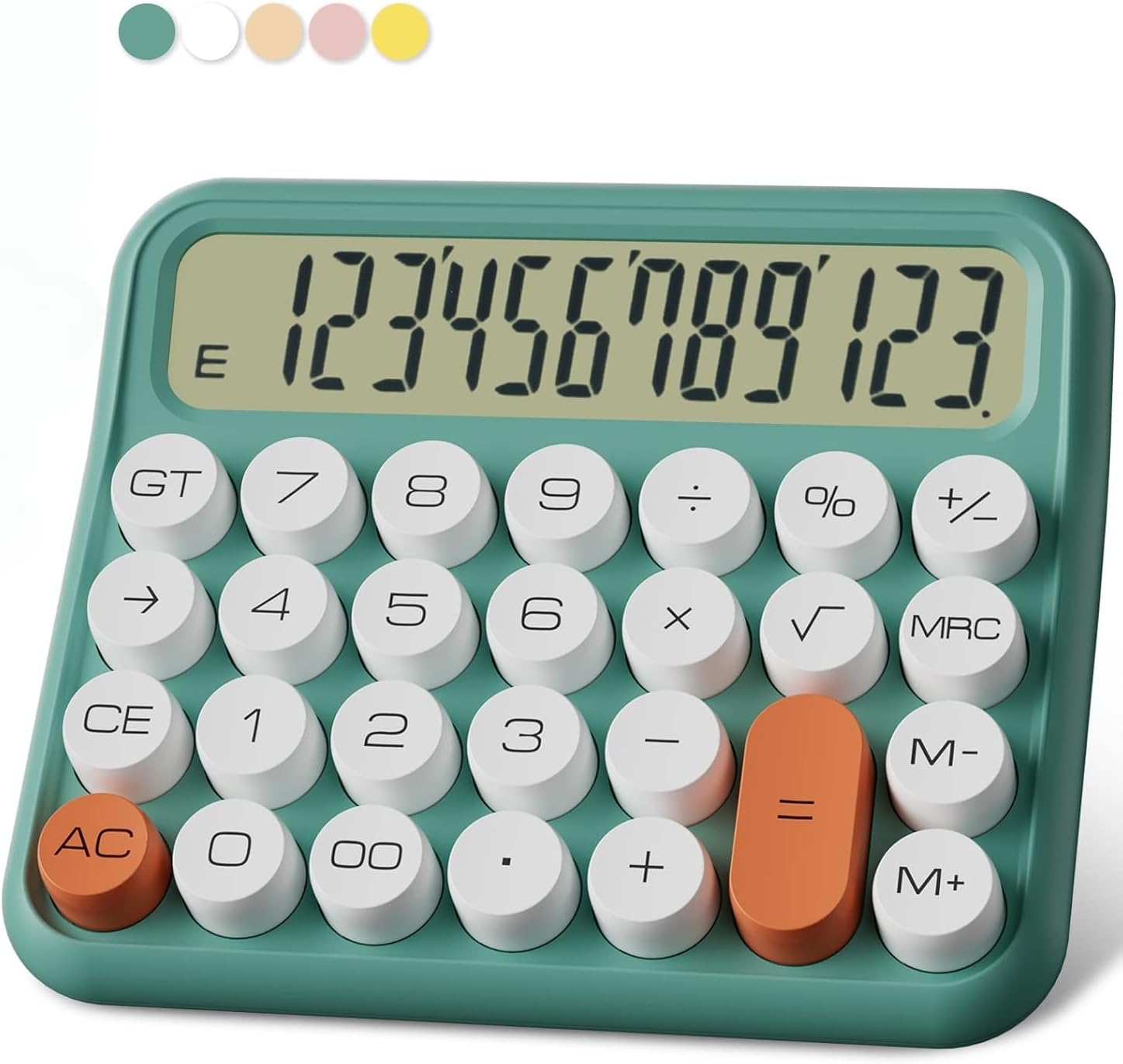 Color Digital Calculator, 15.5cm x 13.5cm, with LCD Display, for Home and Office