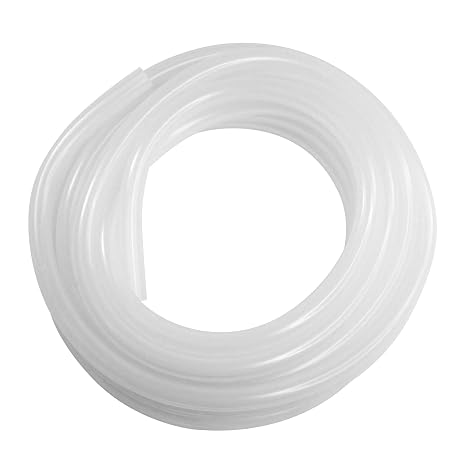White SiliconeTubing, 1/4"ID, 1/2"OD, 1/8"Wall, 10' Length
