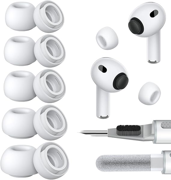 Ear Tips Replacement for AirPods Pro 3, Silicone Earbuds Tip 5 Pairs