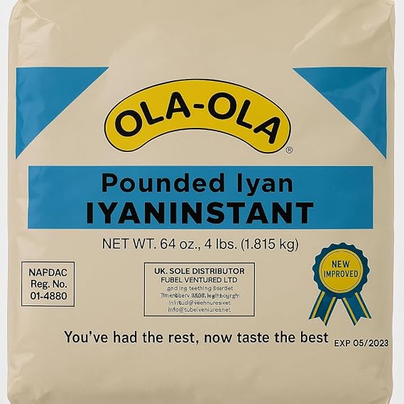Ola-Ola Authentic Pounded Yam (Iyan), 1.8 kg