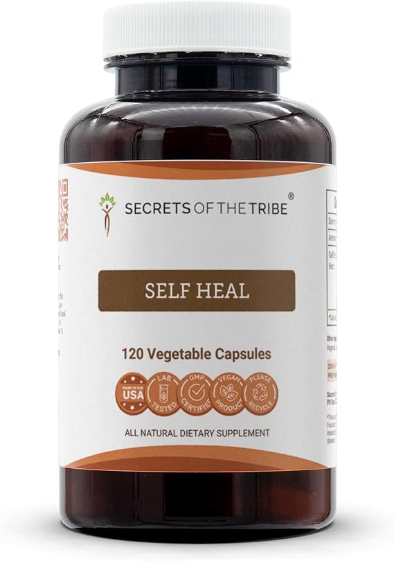 Secrets of the Tribe Self Heal 120 Capsules, Made with Vegetable Capsules and Self Heal (Heal All, Prunella Vulgaris) Dried Herb (120 Capsules)