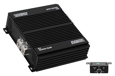 Sundown Audio SFB-3000D 3000W Mono Class D Car Amplifier 1-Ohm Bass Boost
