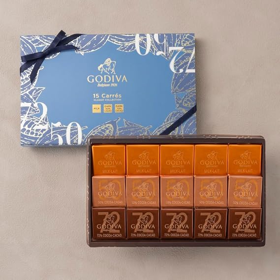 GODIVA Curry Assortment 15 Pieces Individually Wrapped Chocolate, Assorted