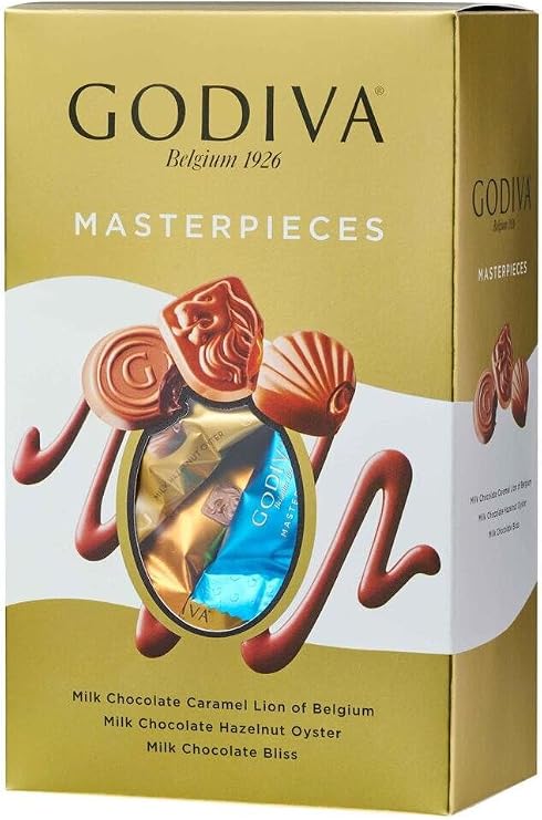 2025 Version GODIVA Masterpiece Milk Assortment, Large Capacity, 12.6 oz 360 g