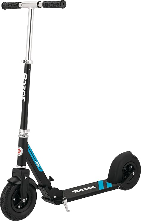 Razor A5 Air Kick Scooter for Kids Ages 8+ Extra-Long Deck, 8" Pneumatic Rubber Wheels, Foldable, Anti-Rattle Handlebars, for Riders up to 220 lbs