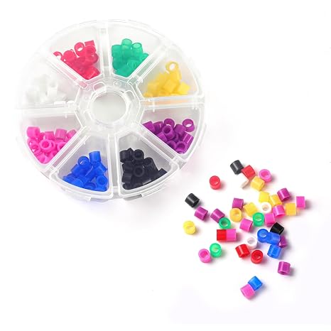 Annhua Dental Instrument Color Code Rings Elastic Silicone Dental Color Code Rings for Instruments Identification and Orthodontic Handle Less Than 0.51 Inch in Diameter, 160 Pcs - 8 Colors