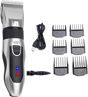 Professional Rechargeable Cordless Dogs Cats Horse Grooming Clippers - Professional Pet Hair Clippers with Comb Guides for Dogs Cats Horses and Other House Animals Pet Grooming Kit