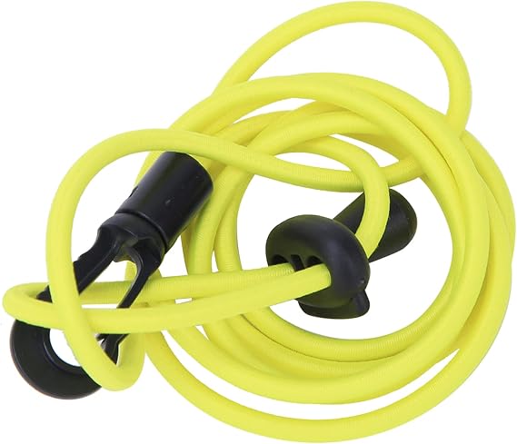 Boat Mooring Rope, Flexible Wear Resistant Portable Easy Connection Bungee Dock Line for Kayak Accessories(Fluorescent Green)