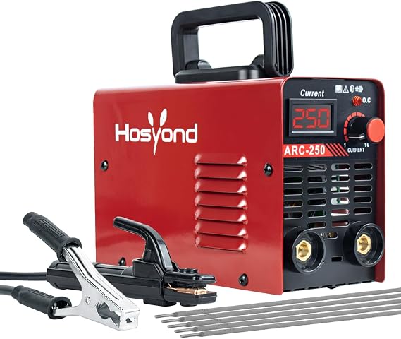 Hosyond 110V 250A Stick Welder ARC Welder Portable Welding Machine with Digital Display DC Inverter Hot Start Arc Force Anti-Stick