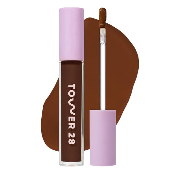Tower 28 Swipe Serum Hydrating Concealer, 19.5 Rich/Red (0.22 oz)