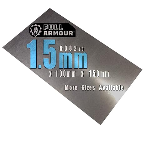 1.5mm Aluminium Sheet Plate (100mm x 150mm (3 Pack))