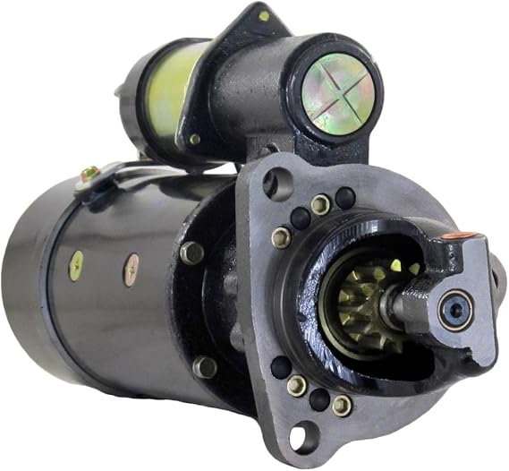 RAREELECTRICAL New 24V 10-Tooth Dd Starter Motor Compatible With Fiat-Allis | FR-10B FR-11 Wheel Loader FB-7B Grader FL-7B FD-9 Iveco 8065 8045 Diesel Replaces 1993914 6-Cyl 4-Cyl
