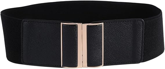 Beltox Womens 3 Wide Belt Elastic Stretch Cinch Waistband Lady Cummerband