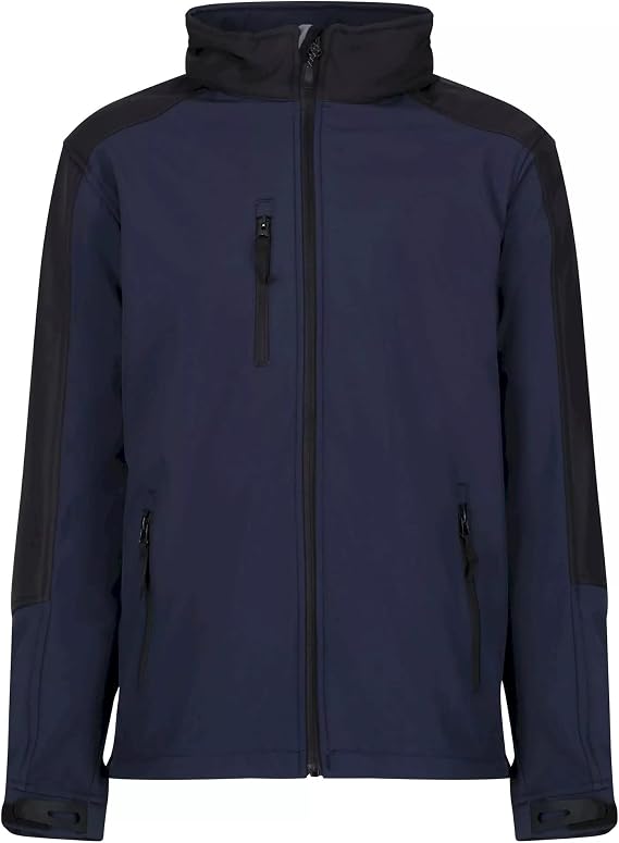 Regatta Mens Hydroforce 3-Layer Membrane Waterproof Breathable Softshell Jackets (S) (Navy/Black)