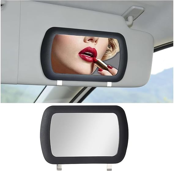 Car Visor Mirror for Sun Visor,HD Mirror for Car Visors as Cars Mirrors Easy to Make Up,Clip-on Cars Sun Visors Mirrors Automotive Accessories for Auto Truck SUV