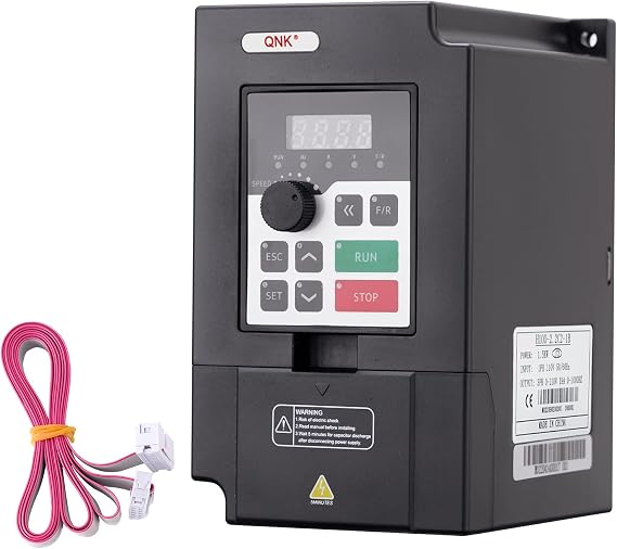 QNK 1.5KW 2HP 110V AC 14A VFD Converter Single to 3 Phase Inverter