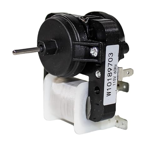 Ultra Durable W10189703 Refrigerator Evaporator Fan Motor for Whirlpool Maytag Kenmore Roper Amana Fridge Replacement WPW10189703, AP6016598,2214986,2219647, 10449505,10449506,2188848,2197381