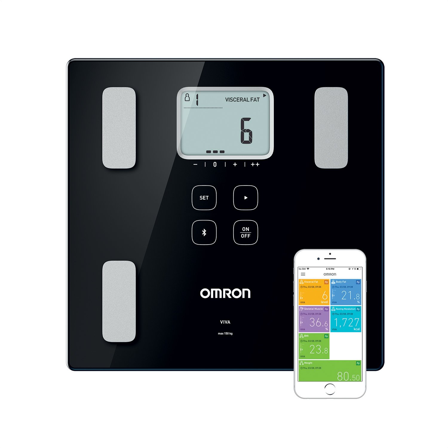 Omron Body Analysis Scale BF-511 Green, BF-511
