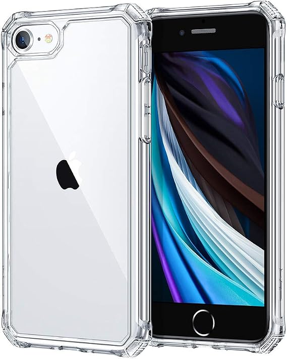ESR for iPhone SE3/SE/8/7 Case, Shock-Absorbing Corners, Clear