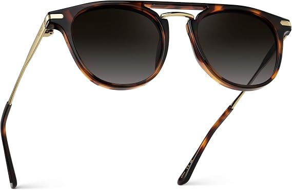 WearMe Pro Hayes Men's Polarized Sunglasses, Round Retro-Inspired Design