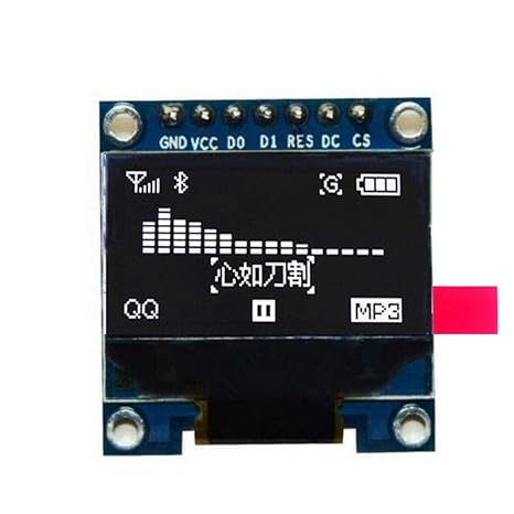Hailege 0.96" SSD1306 SPI OLED LCD Display 128X64 OLED for 51 STM33 Arduino Raspberry Pi White Font