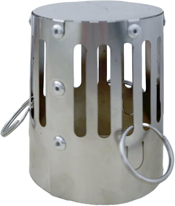 DANCHEL OUTDOOR Spark Arrestor for Tent Wood Stove Chimney Cap Rain Cap Pipe 2.48inch/6.3cm(Stainless Steel) 1.6oz