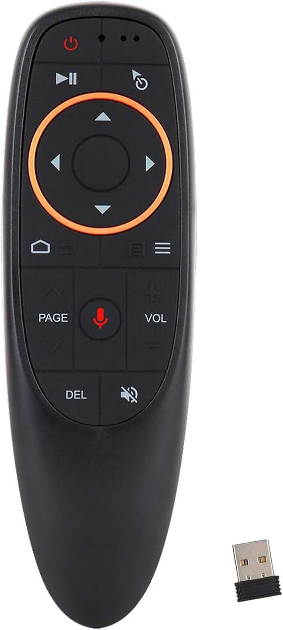 EASYTONE Air Mouse 2.4GHz Wireless Voice Remote Air Mouse G10s Voice Controller For Google Android TV Boxes, All Models Smart TVs Computers Laptop Projectors HTPC TV Remote