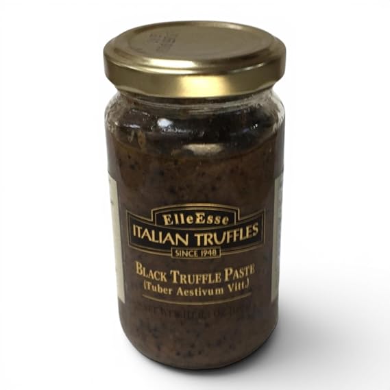 Elle Esse Italian Black Truffle Paste, 6.3 oz Gourmet Summer Truffles for Pasta and Sauces