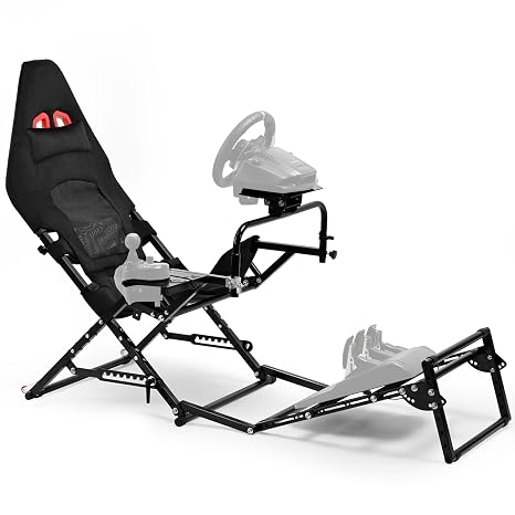 Gazzyt Foldable Racing Simulator Cockpit for 10Nm Direct Drive Wheels