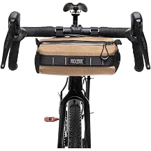 PACK2RIDE Askme Gidon Bikepacking Bisiklet Çantası -Suya Dayanıklı Kumaş-Geniş Hacimli- İçten pedli - Dağ, Şehir,Tur, Yol,Gravel Bisikletlerine Uygun - Dayanıklı-Fonksiyonel ve 2,7L Kahverengi