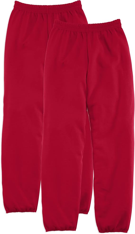 Hanes Men's Sweatpants, EcoSmart Best Sweatpants for Men, Men's Athletic Lounge Pants with Cinched Cuffs (1 or 2 Pack Option)