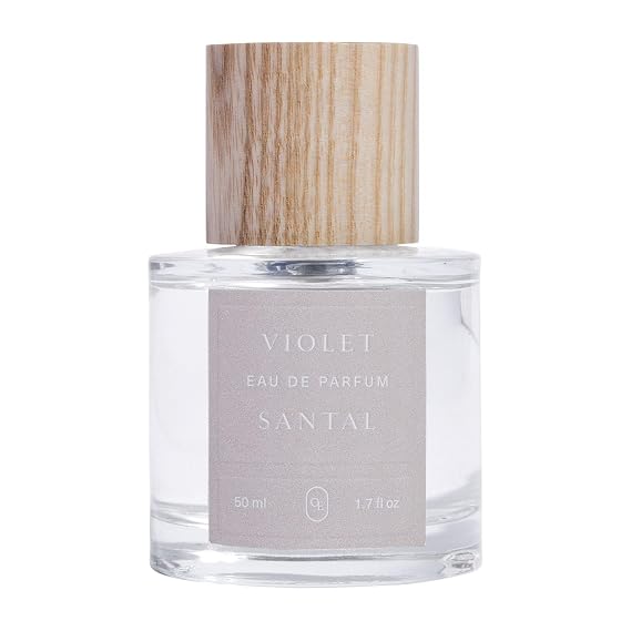 Oak Essentials Violet Santal Eau De Parfum, Floral & Woody, 50mL | Fragrance notes of violet, Italian lemon, amber & sandalwood