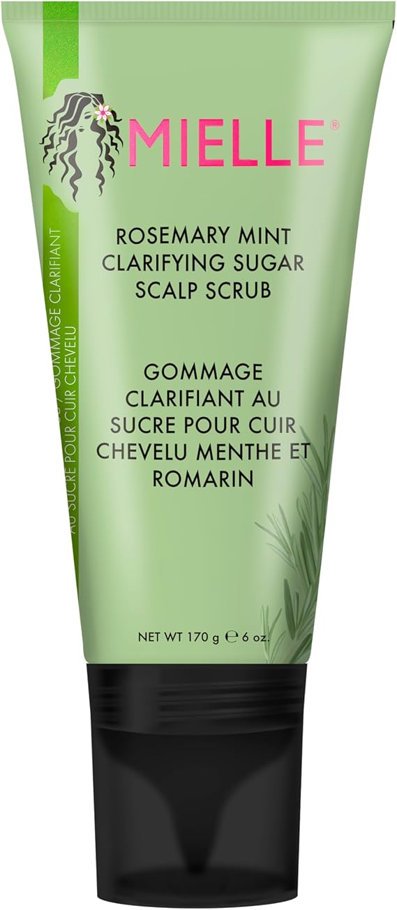 Mielle Rosemary & Mint Sugar Scalp Scrub, Gently Exfoliates, 170 g
