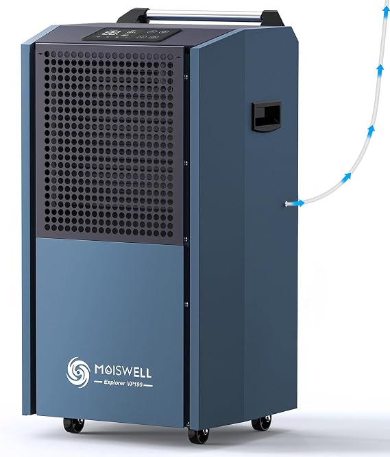 190 Pints Commercial Dehumidifier with Pump Heavy Duty for Basement | Timer
