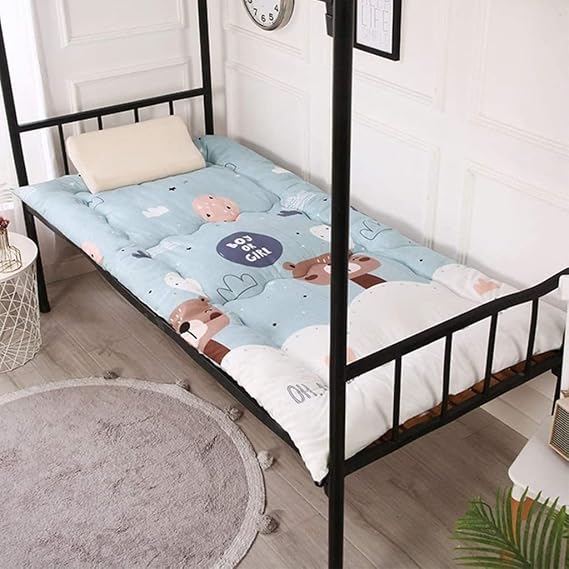 Mattress Mattress Japanese Roll Up Mattress Folding Futon Mattresses Tatami Mattress Double Single for Floor Lounger Bed Sofas Thickened Soft Mattress Sleeping Cushion fo (B. Twin(100x200cm))