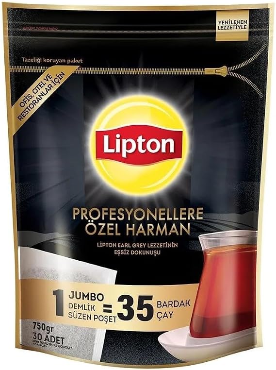 Lipton Profesyonellere Özel Jumbo Demlik Poşet Çay, 35 bardak, 750 G (30x25G)