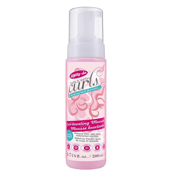 Dippity-Do Girls With Curls Mousse, Defining Frizz Control Foam, 6.7 Fl Oz