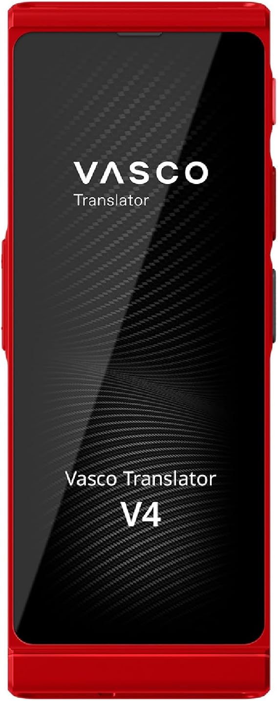 Vasco Translator V4 Voice Translator Internet Without Limit Ruby Red