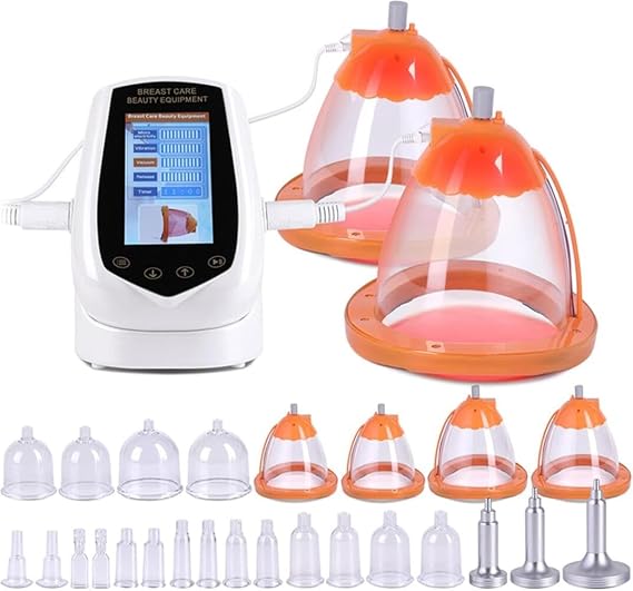 24 Cups Vacuum Therapy Machine, Vacuum Cupping Therapy Machine, Vacuum Cupping Massager for Butt Lift, Body Shaping & Cellulite Reduction, Skin Tightening Device