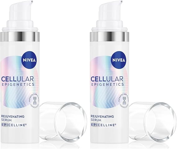 NIVEA Cellular Epigenetics Rejuvenating Yaşlanma Karşıtı Cilt Serumu 30 ml, Dolgunlaştırıcı,Nemlendirici,Sıkıaştırıcı,Hyaluronik Asit (2 paketi)