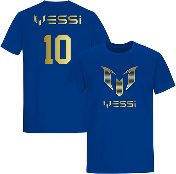 Daily Apparel Inspired Messi #10 Goat Unisex Soccer T-Shirt - Inspired Jersey Design | Ideal Football Gift for Kids & Adults