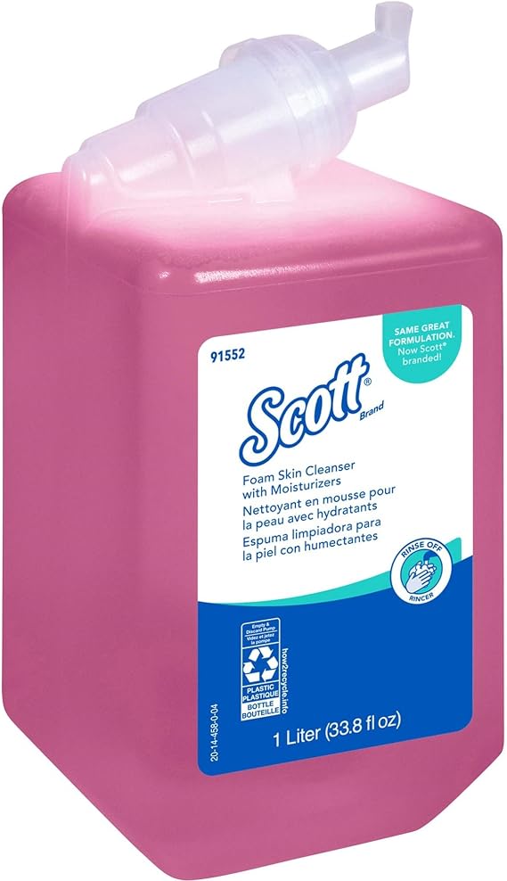 Scott Pro Foam Skin Cleanser With Moisturizers, Light Floral, 1,000 Ml Bottle