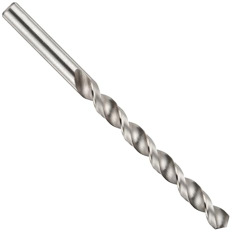 Cleveland 2012 Style High Speed Steel Jobbers' Drill Bit, High Helix, Uncoated (Bright), Round Shank, 118 Degree Conventional Point, 1/4" & Letter Size E (Pack of 10)