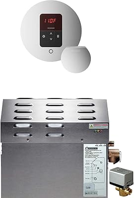Mr Steam MS-225-E Steam Bath Generator Package in Polished Nickel Finish for rooms up to 225 Cubic Feet