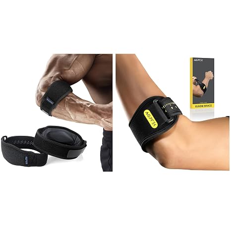 AGPTEK Elbow Brace for Tendonitis and Tennis Elbow Pain Relief, Golfer's Elbow Support Strap