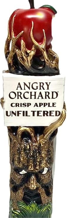 Angry Orchard Crisp Apple Unfiltered Tap Handle | 10.75" Tall | New