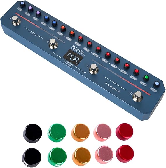 FG200 Intelligent Multi-Effects Processor with Metal Footswitch Topper 10Pcs